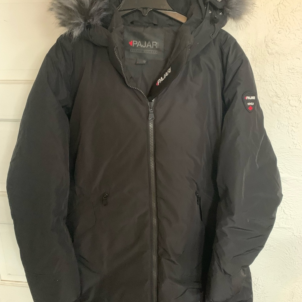 Pajar Women's Black Ski Jacket with Fur Hood